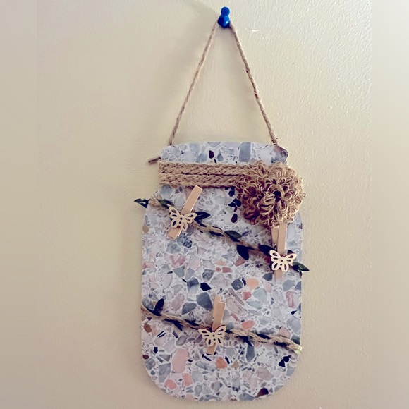 HANDCRAFTED | Original Mosaic Printed Jar Memo Board - Picture 1 of 3